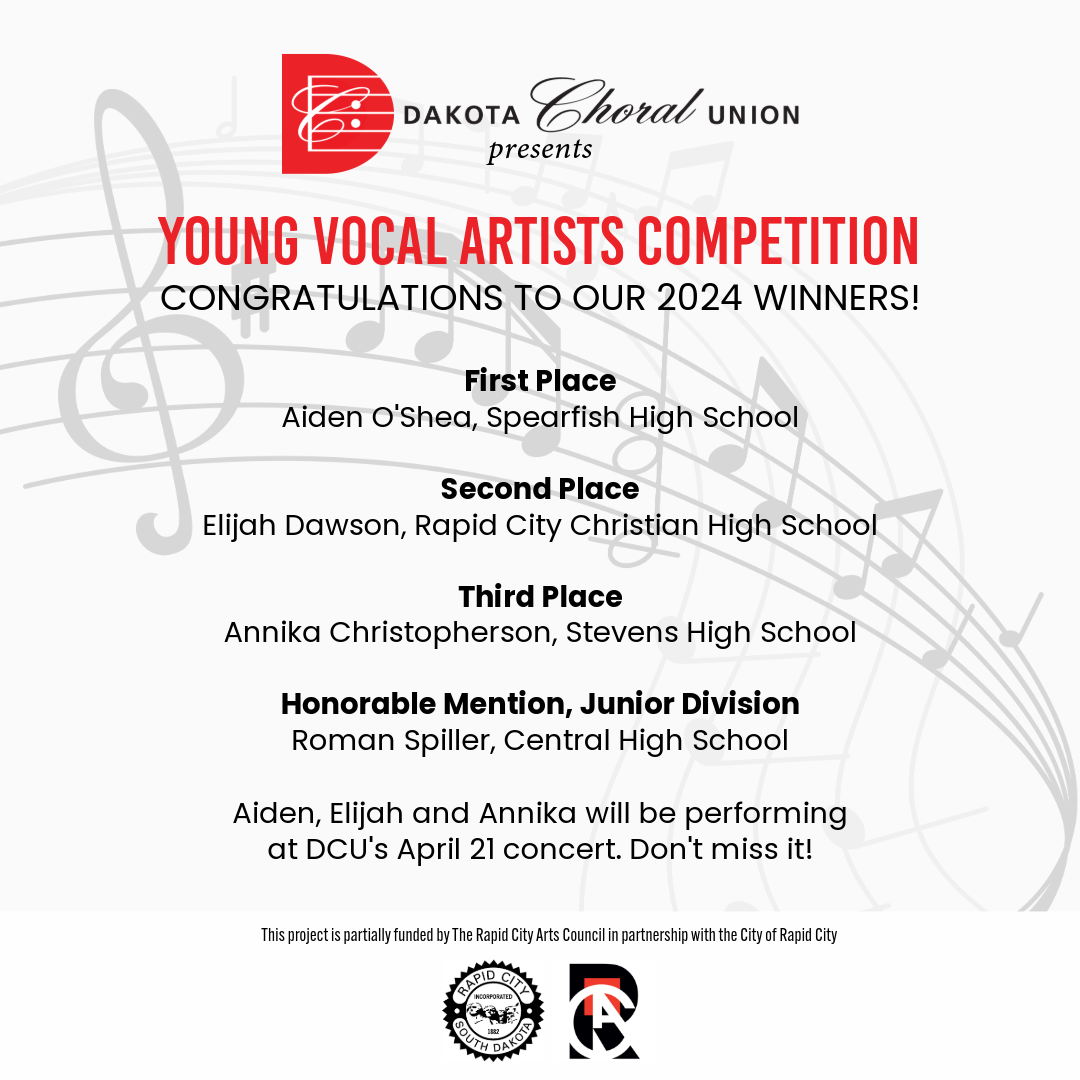 Young Vocal Artists Competition 2024 Dakota Choral Union   YVAC 2024 Winners Post 